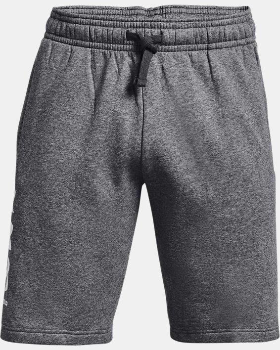 Men's UA Rival Fleece Multilogo Shorts, Gray, pdpMainDesktop image number 5